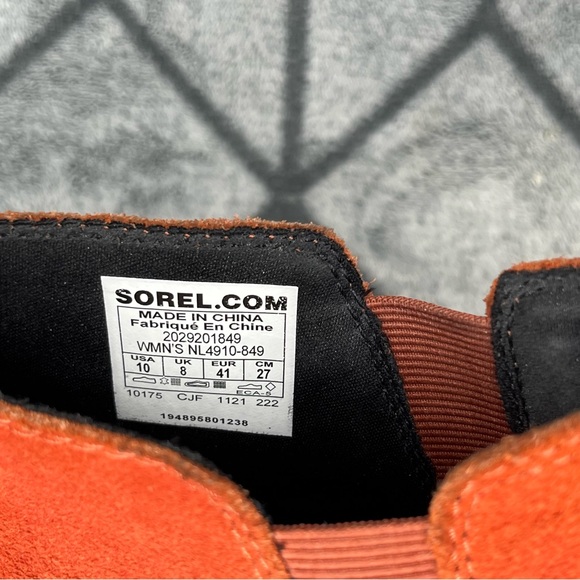 SOREL Evie Waterproof Suede Wedge Ankle Pull-On Women Booties - Picture 7 of 10